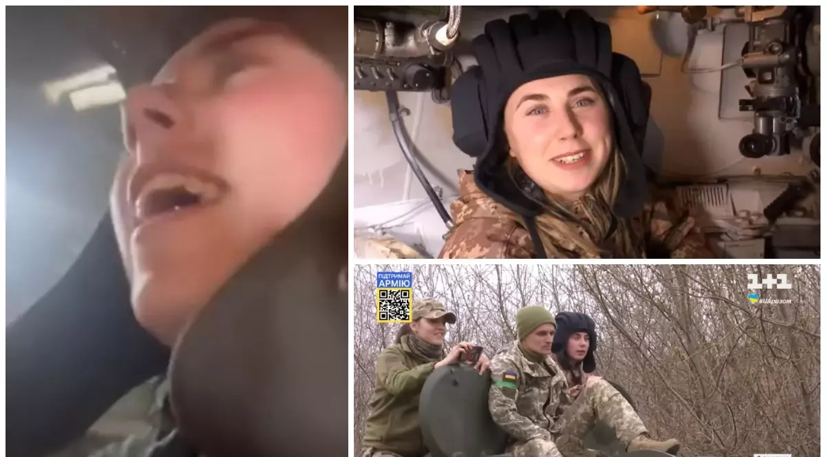 VIDEO| Tatiana e tunar pe un obuzier ucrainean și trage fără frică în blindatele rușilor: „Foc! Foc! Foc!”