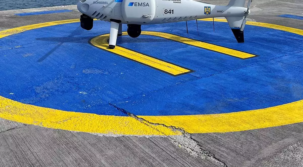 Frontiera maritimă este din nou supravegheată cu drone de tip elicopter, anunță Poliția de Frontieră