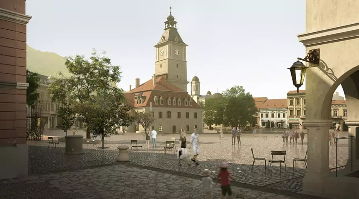 Cum va arăta Piața Sfatului din Brașov de anul viitor. Schimbările anunțate de Primărie
