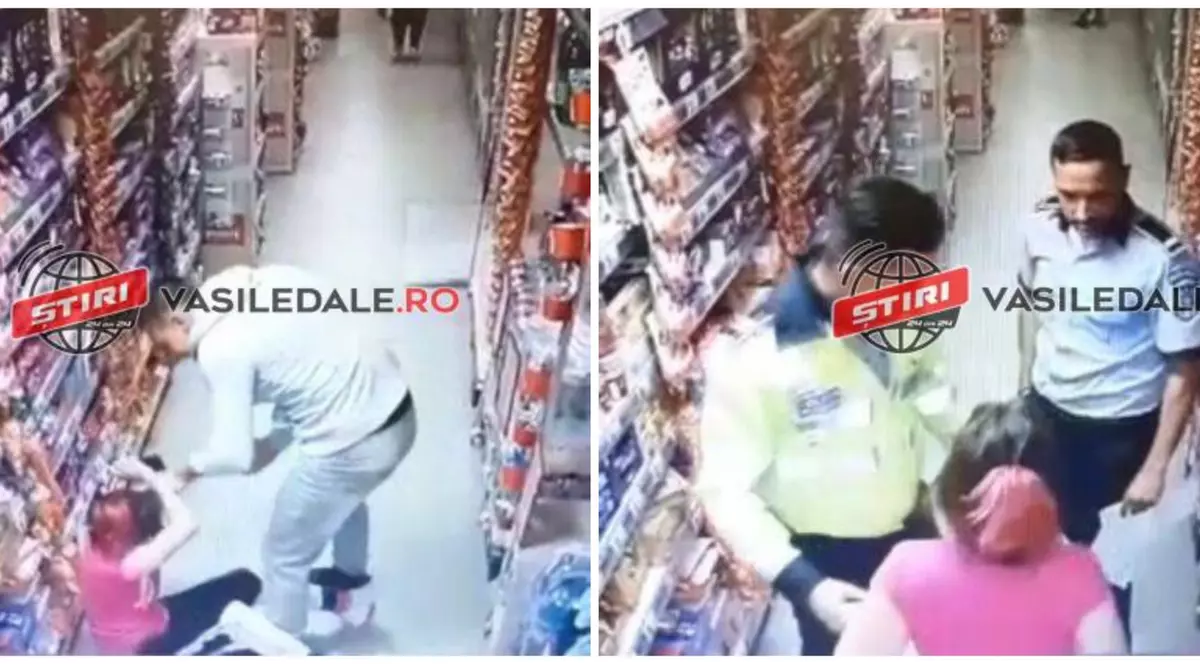 VIDEO | O femeie a fost luată la bătaie printre rafturi, într-un supermarket din Maramureș
