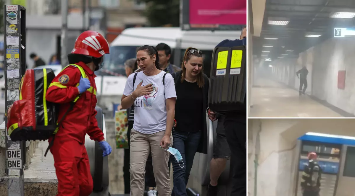 Alertă de incendiu la metrou, la Piața Romană. Trei stații au fost evacuate și 25 de călători au primit îngrijiri medicale