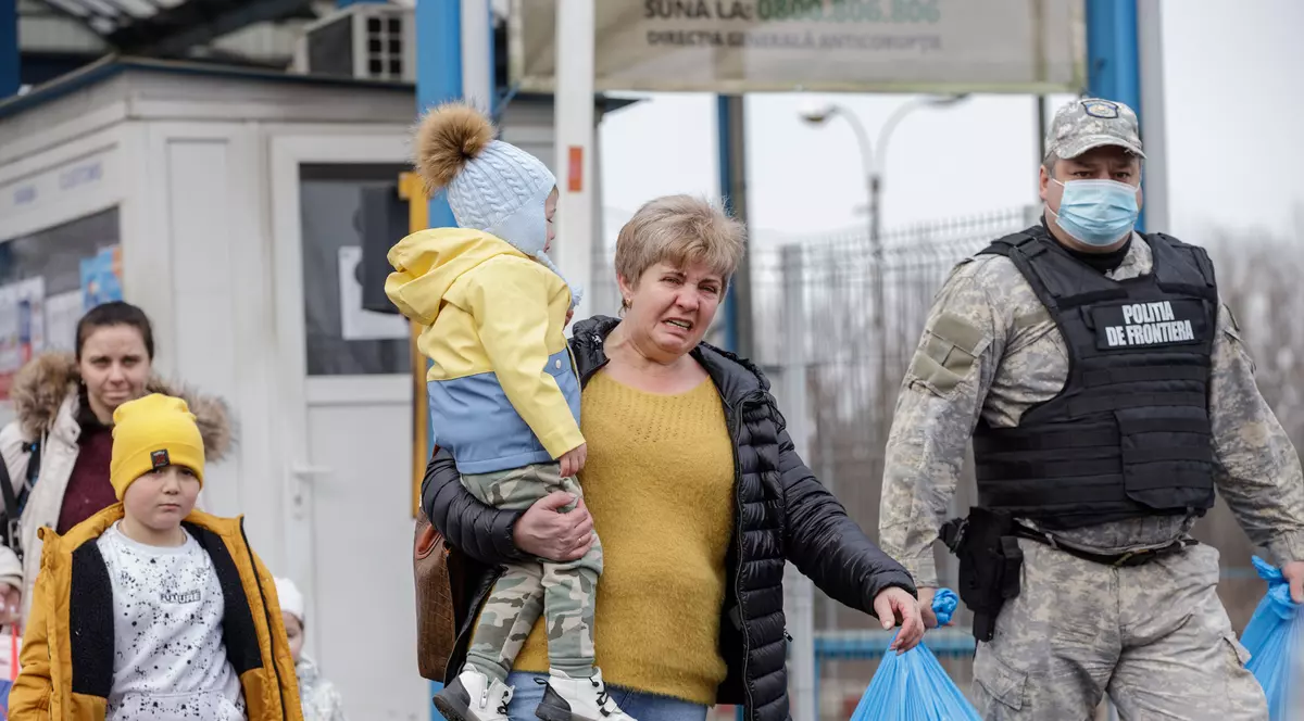 Aproape 12.000 de refugiați ucraineni au intrat în România în ultimele 24 de ore, în creştere cu 20% faţă de ziua precedentă