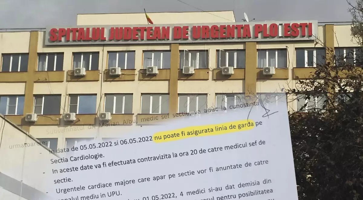Control la Spitalul Județean din Ploiești, după ce Libertatea a dezvăluit că patru medici și-au dat demisia de la începutul lunii