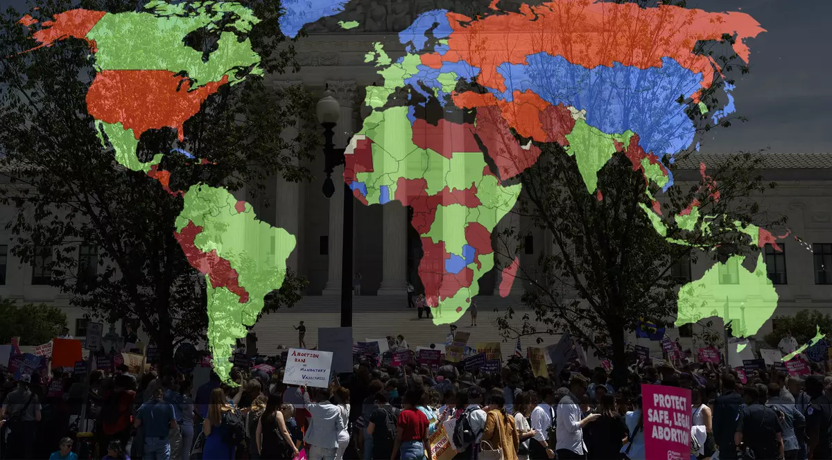 Harta mondială a dreptului la avort. Foreign Policy: Decizia Curții Supreme plasează SUA mai aproape de Iran, Coreea de Nord și Rusia