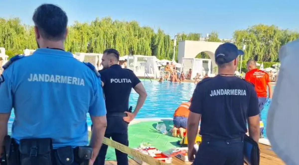 Un bărbat de 40 de ani s-a înecat într-o piscină din Tg. Jiu. Polițiștii au deschis dosar penal