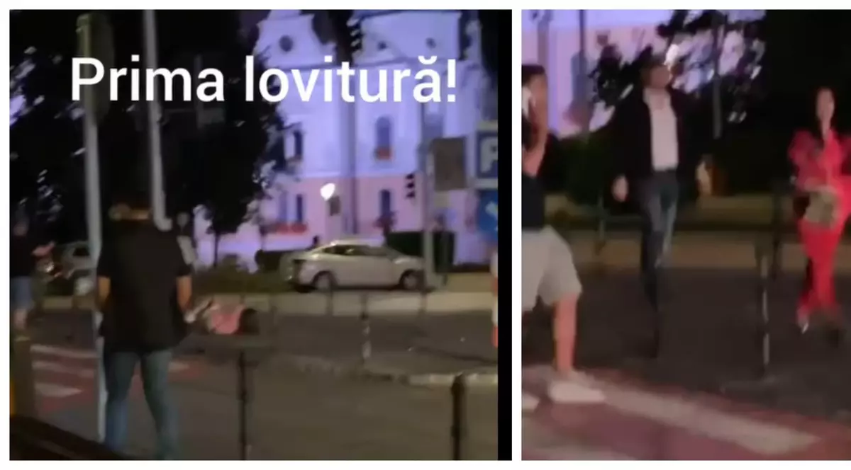 VIDEO | Imagini cu momentul în care o tânără este lovită cu sălbăticie, chiar în centrul Brașovului. Agresorul a fost reținut