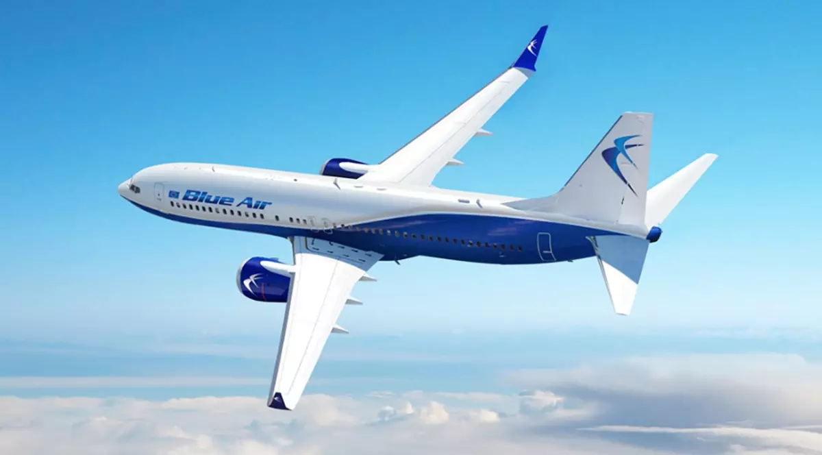 Un avion Blue Air