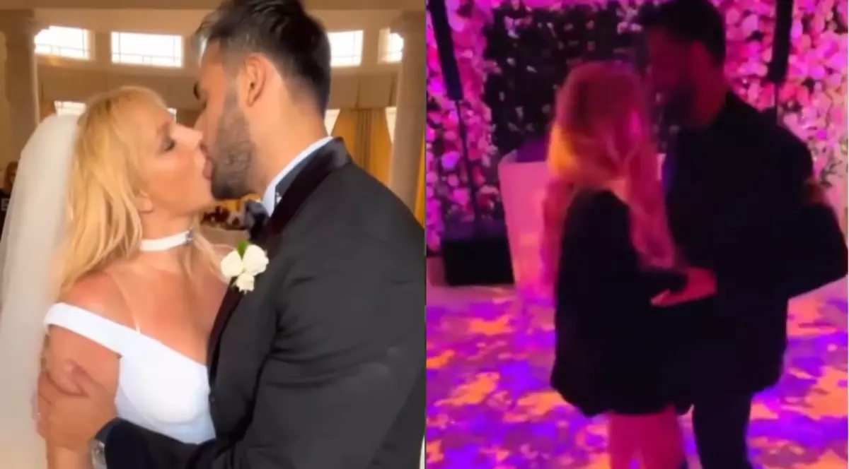 Britney Spears, dans lasciv cu soțul în noaptea nunții, în fața invitaților. Cântăreața și-a dat jos rochia de mireasă și și-a arătat formele