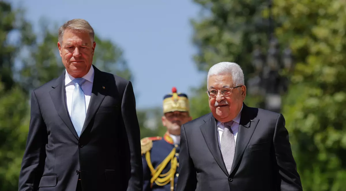 ​Preşedintele Palestinei, Mahmoud Abbas, primit la Cotroceni de Klaus Iohannis