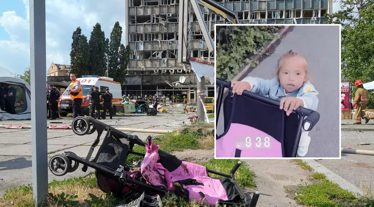 Ultimele imagini cu Lisa, filmate înainte ca fetița de 4 ani să fie ucisă pe stradă de o rachetă rusească, la Vinița