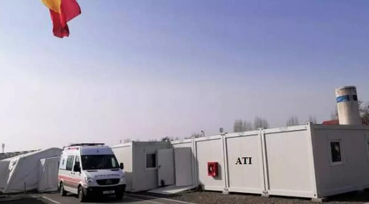 Spitalul modular de COVID de pe stadionul CFR din Timișoara se redeschide, după ce a crescut numărul cazurilor