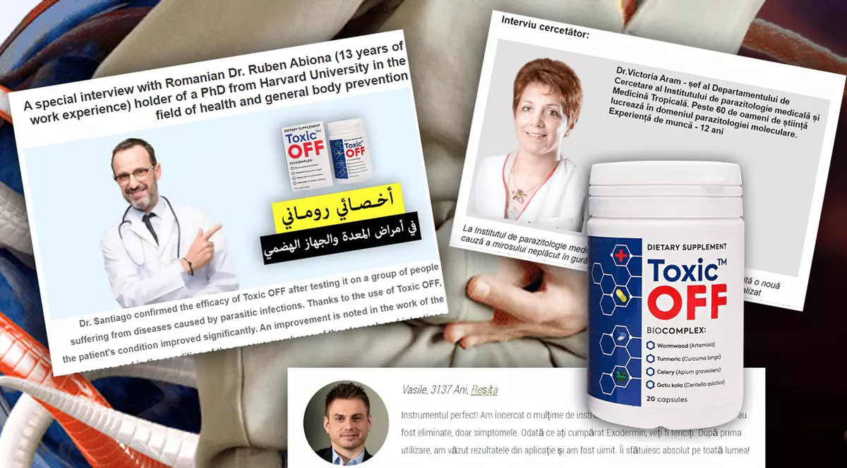 Escrocheria Toxic Off. Cum este folosită teama de viermi intestinali și HPV și ce spun medicii cu identitatea furată