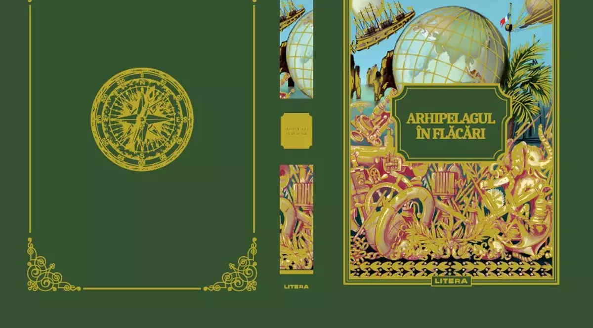 ”Arhipelagul în flăcări”, din colecția Jules Verne, o ficțiune romantică și multă aventură