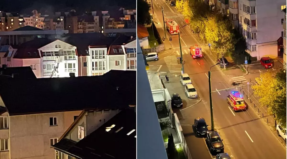Incendiu la un bloc din Brașov. Zeci de persoane au fost evacuate