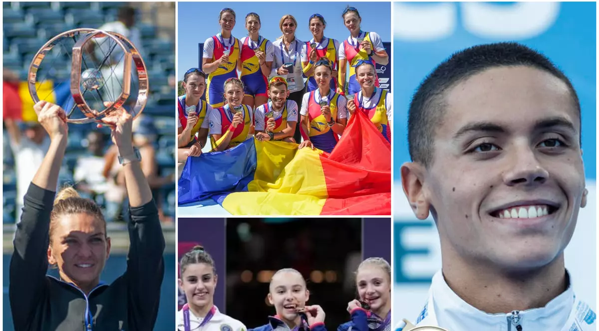 Ce săptămână pentru România! Simona Halep e campioană, record modial pentru David Popovici, canotorii și tinerele gimnaste aduc acasă 14 medalii