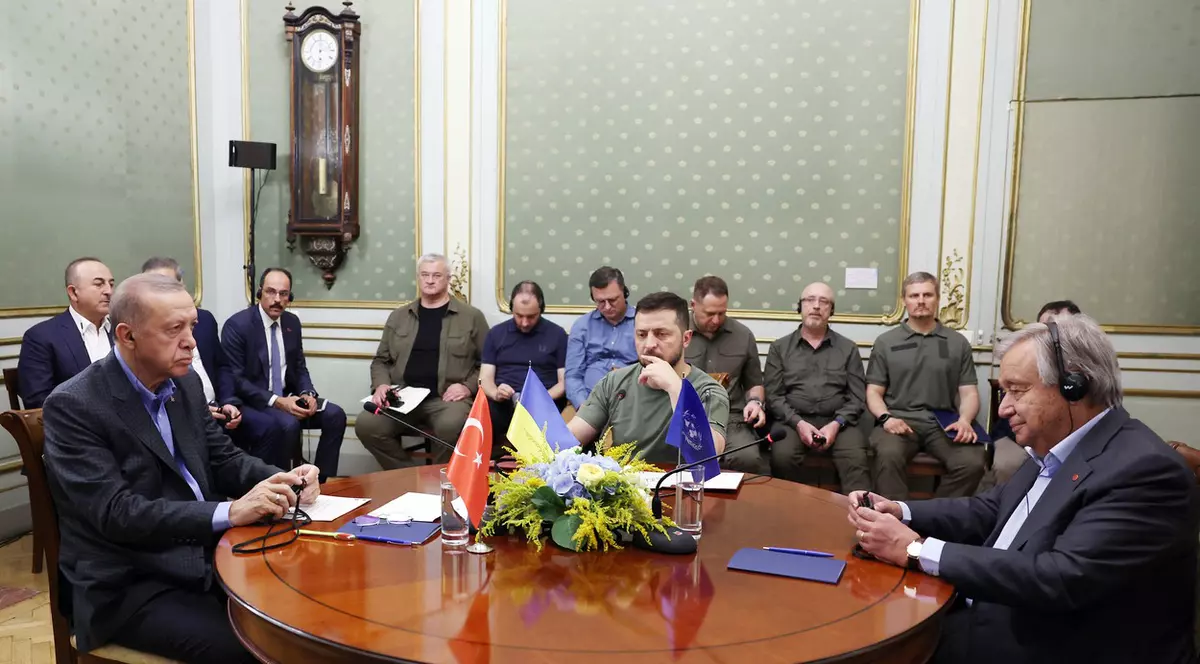 Șeful ONU, la întâlnirea cu Zelenski și Erdogan: „O avarie la Zaporojie ar fi o sinucidere”