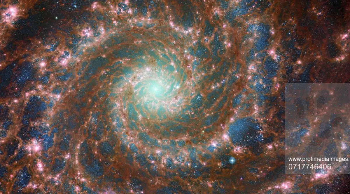 Imagine spectaculoasă cu Galaxia Fantomă, aflată la 32 de milioane de ani lumină de Pământ, publicată de NASA