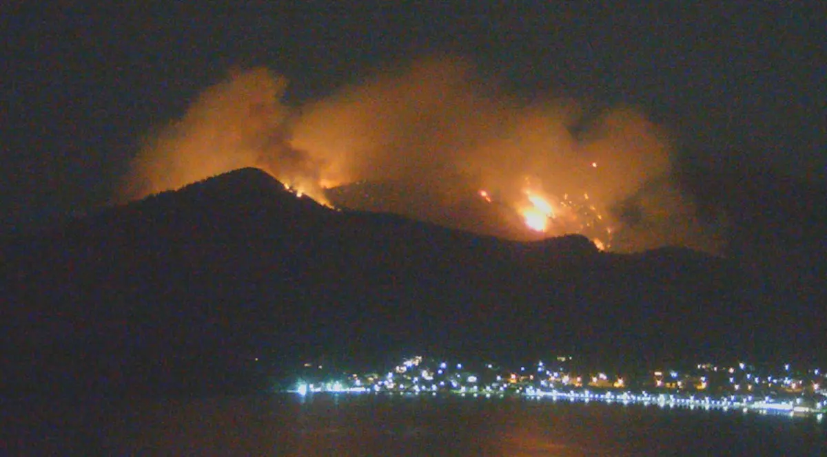 Un pensionar este acuzat că a provocat incendiile de vegetație din Thassos. Ce au găsit polițiștii în mașina sa