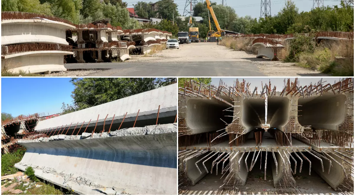 Dosar penal deschis în cazul podului de legătură către A2, ridicat cu grinzi lăsate să crape și apoi cosmetizate de firma Primăriei Sector 3