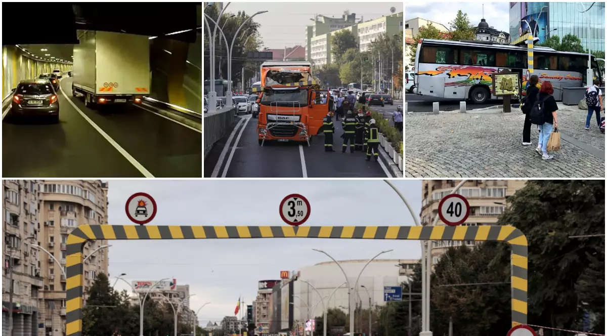 Pasajul Unirii, după reabilitare: 6 accidente în mai puțin de 4 luni. Ce spuneau în toamnă autoritățile despre limitatorul de înălțime și modificarea spațiului din pasaj