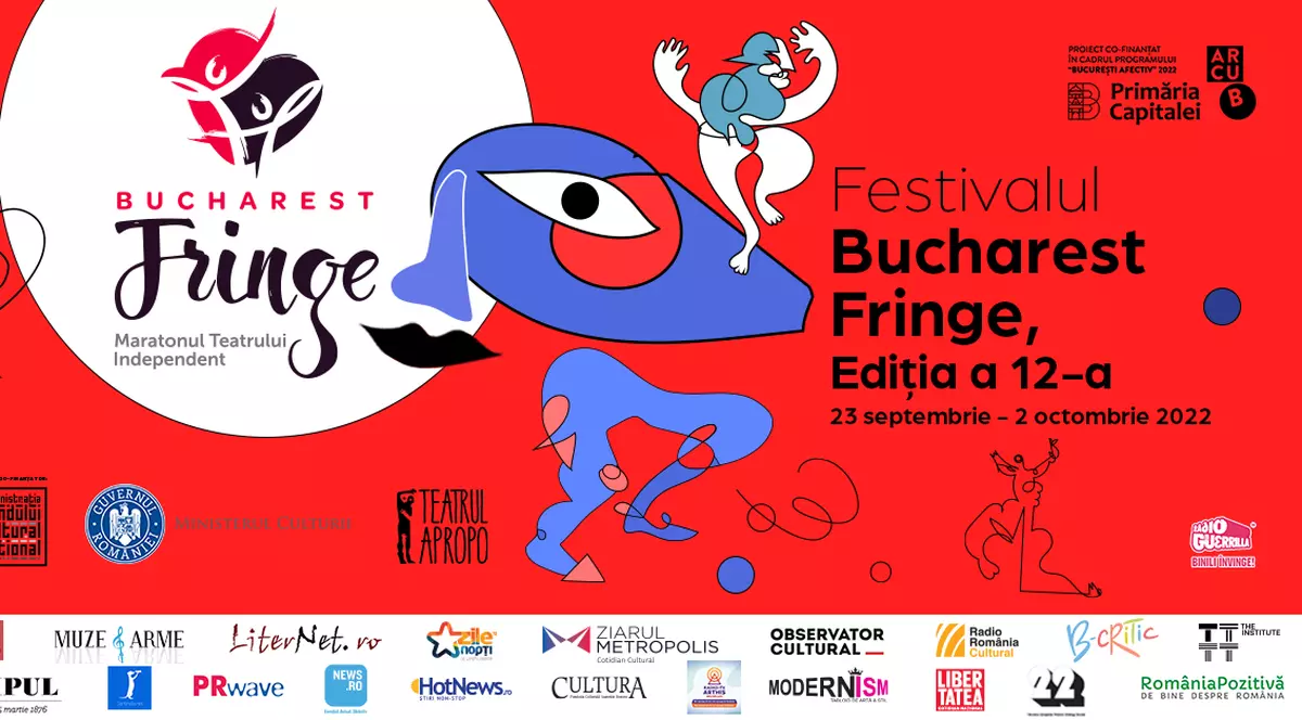 Începe Bucharest Fringe – Maratonul Teatrului Independent, ediția a 12-a: 10 zile, 33 de spectacole inovatoare, din țară și din străinătate