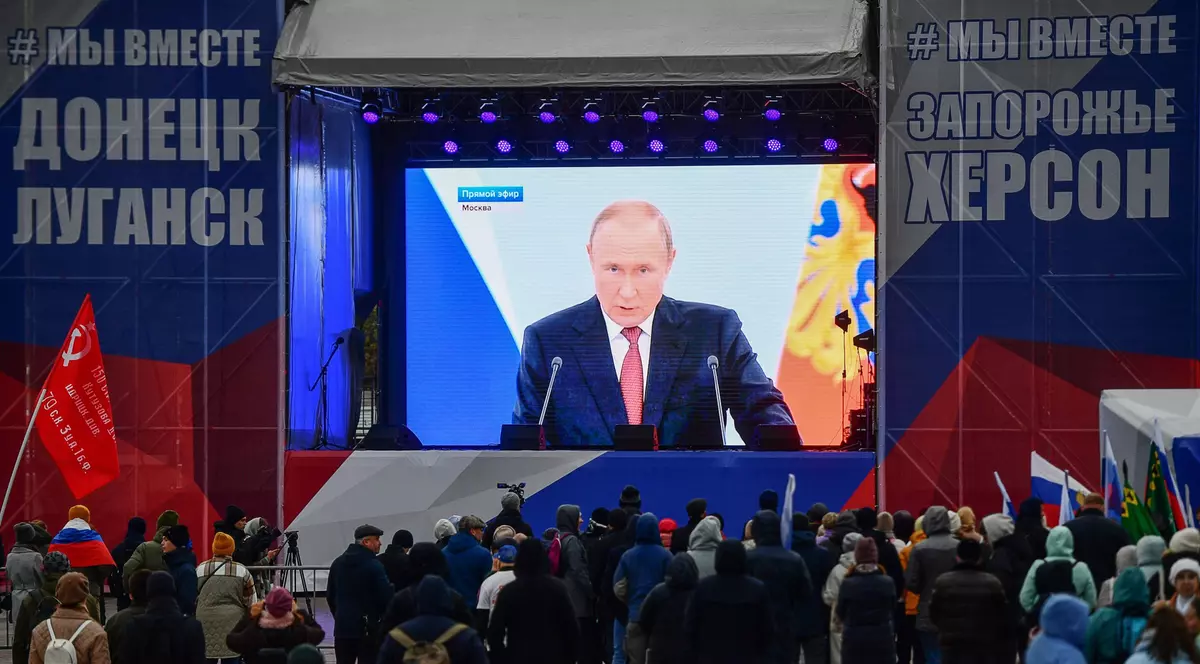 Vladimir Putin a reluat tema armelor nucleare, în discursul de anexare a celor patru regiuni ucrainene: „SUA au creat precedentul”