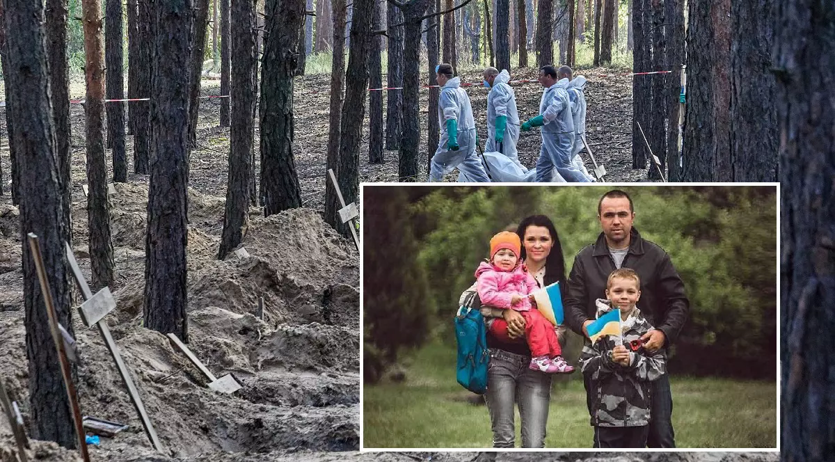 O ucraineancă și-a recunoscut soțul ucis de ruși și aruncat în groapa comună de la Izium când i-a văzut mâna într-o fotografie devenită virală