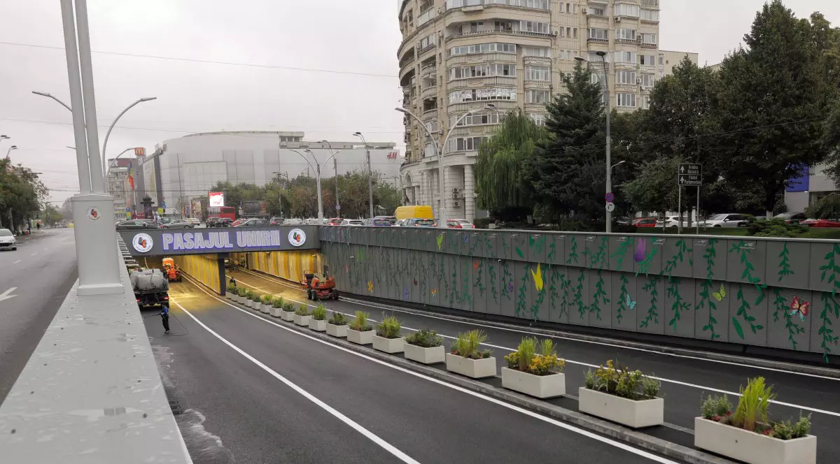 Finalizarea lucrarilor la Pasajul Unirea. Foto: Inquam Photos / George Călin