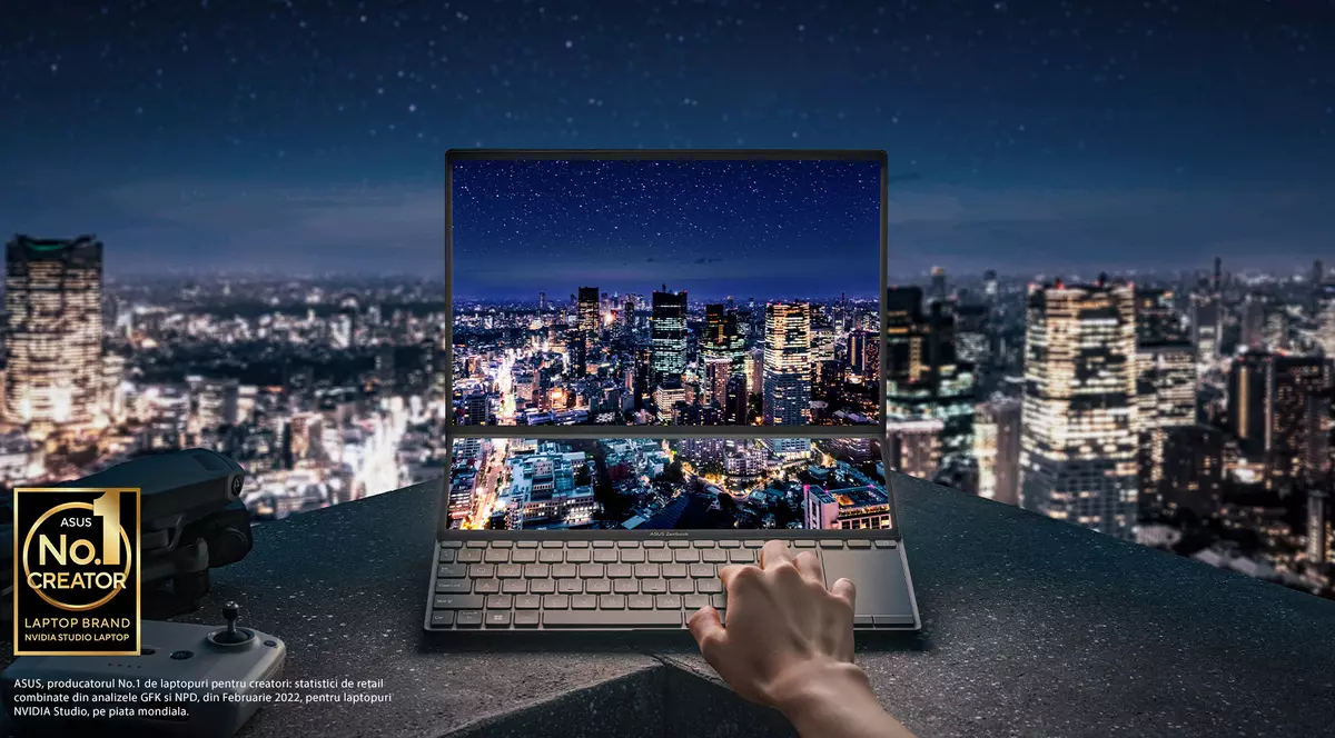 Zenbook Pro 14 Duo OLED (UX8402): productivitate reinventată cu două ecrane incredibile