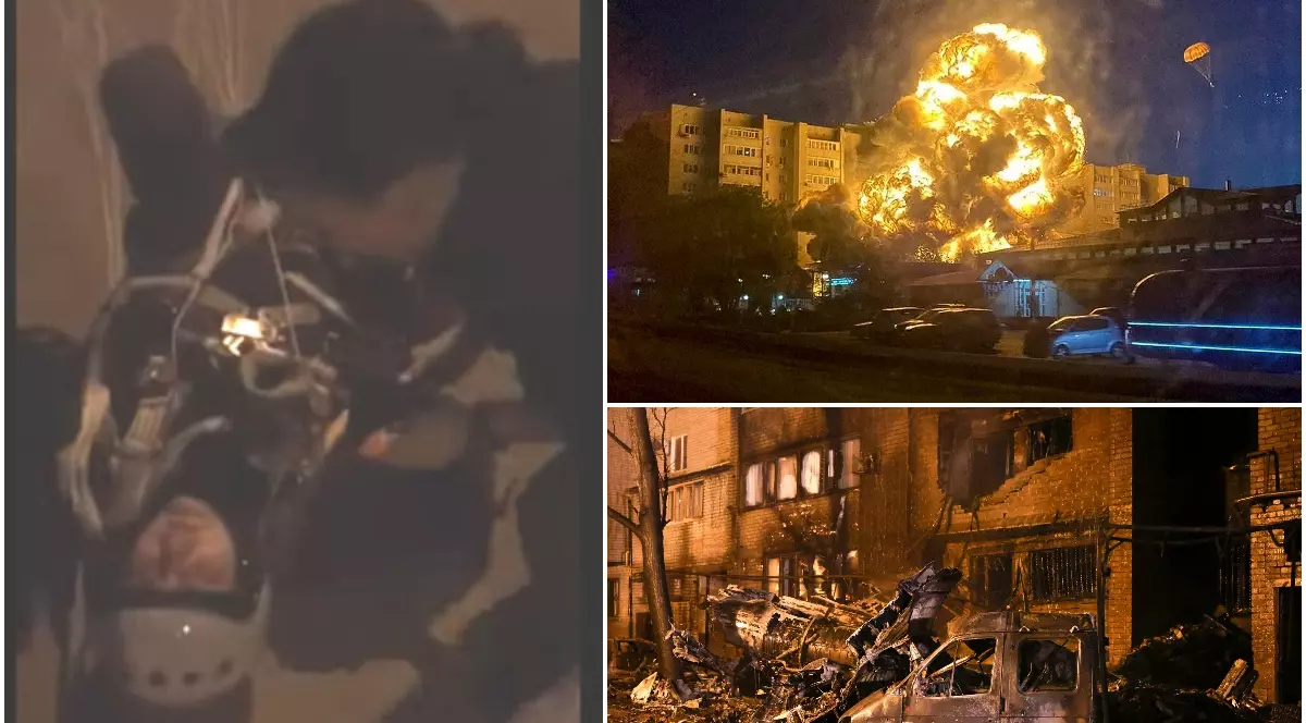 13 morți în blocul peste care a căzut un avion militar rusesc, la Eisk. Pilotul, filmat lângă locul exploziei: „Ați fost doborâți, nu?”