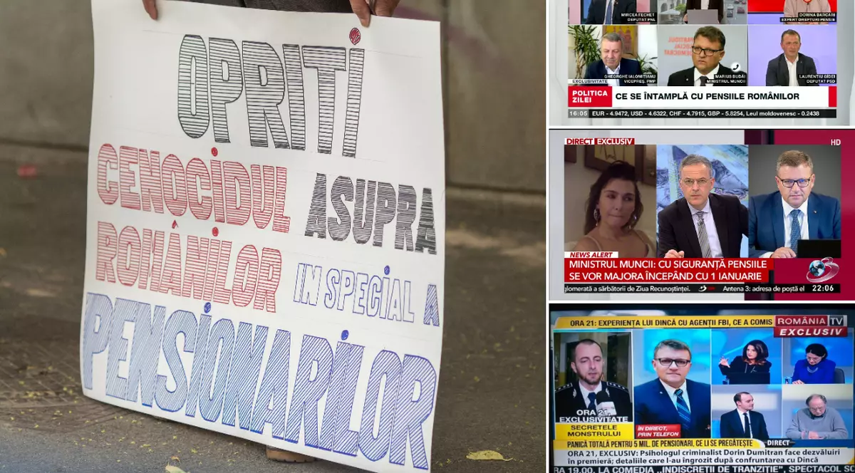 Cum fac unele televiziuni rating cinic cu speranțele pensionarilor. Trei exemple