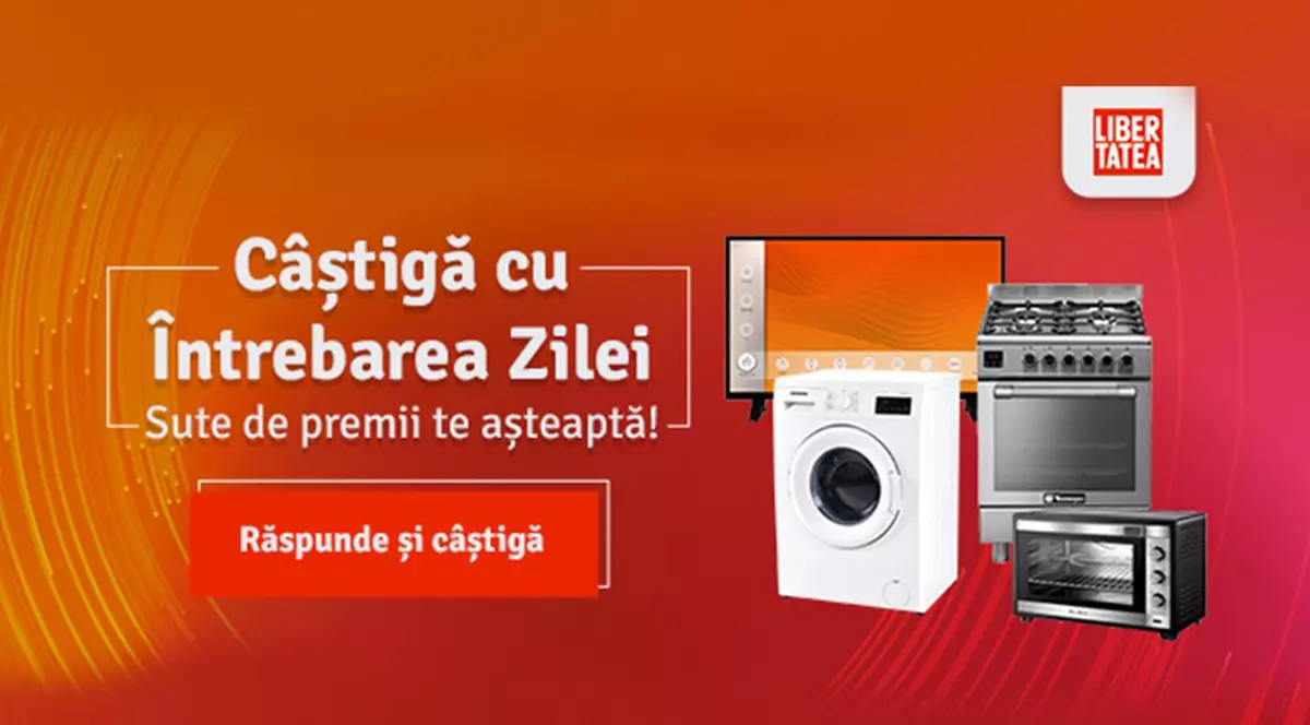 CONCURS LIBERTATEA: câștigă sute de premii cu „Întrebarea Zilei”