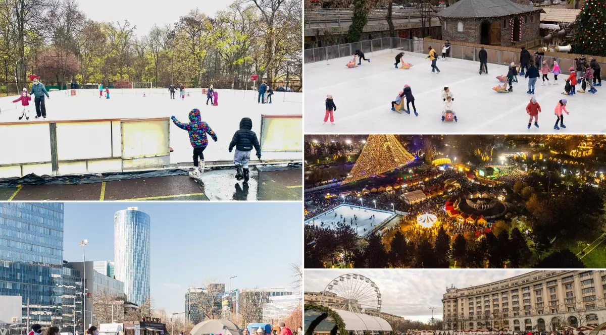 Unde putem să patinăm în București? Cișmigiul e cea mai scumpă locație, în Piața Obor, accesul e gratuit