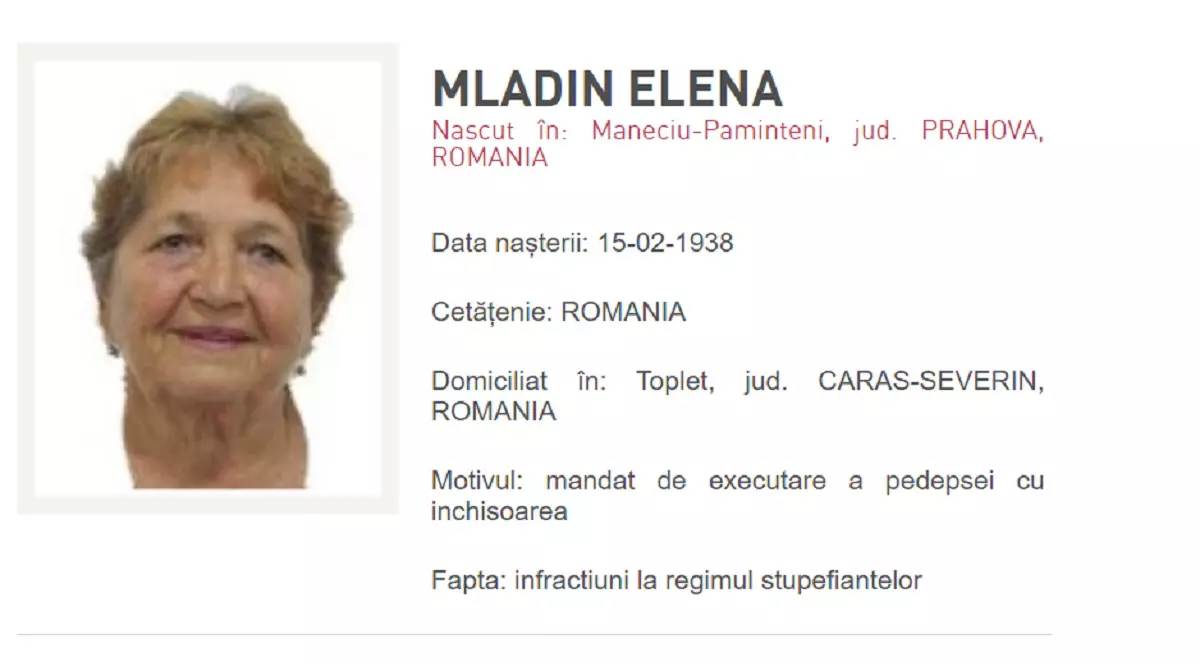 Cea mai vârstnică urmărită din România e căutată de Poliție de 3 ani și nu se știe dacă femeia de 84 de ani mai trăiește