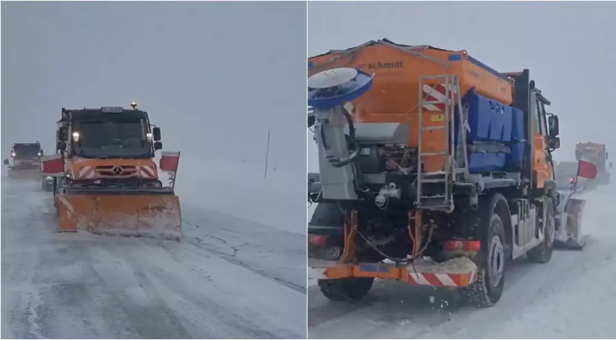 Încărcător cu gloanțe, găsit într-un utilaj de deszăpezire din Mehedinți. Un angajat al primăriei a chemat poliția