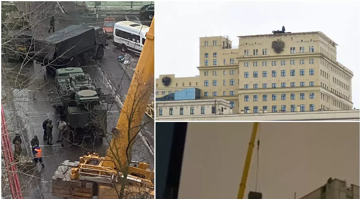 Rușii urcă sisteme de rachete Pantsir S pe acoperișurile clădirilor oficiale: „Consolidarea apărării aeriene a Moscovei” | VIDEO