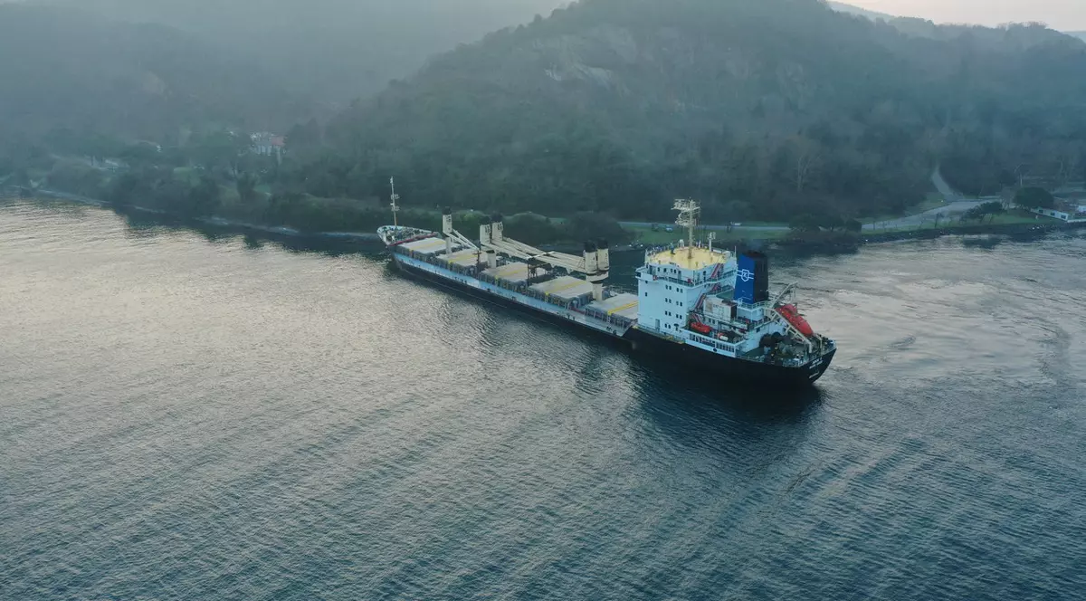 O navă cargo din Ucraina, cu 13.000 de tone de alimente, a eșuat în strâmtoarea Bosfor. Traficul maritim a fost întrerupt