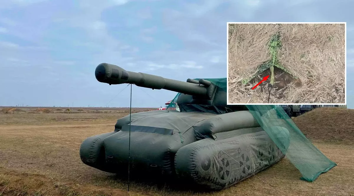 Rușii au trimis pe front tancuri gonflabile care s-au dezumflat, anunță comandamentul general al Forțelor Armate ale Ucrainei