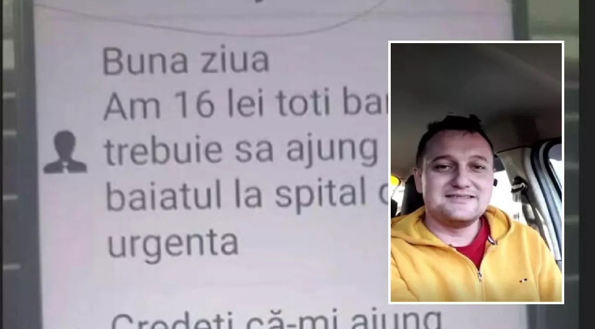 El e taximetristul devenit viral după ce o mamă care se ducea la spital cu copilul i-a spus că nu știe dacă-i ajung banii să achite cursa
