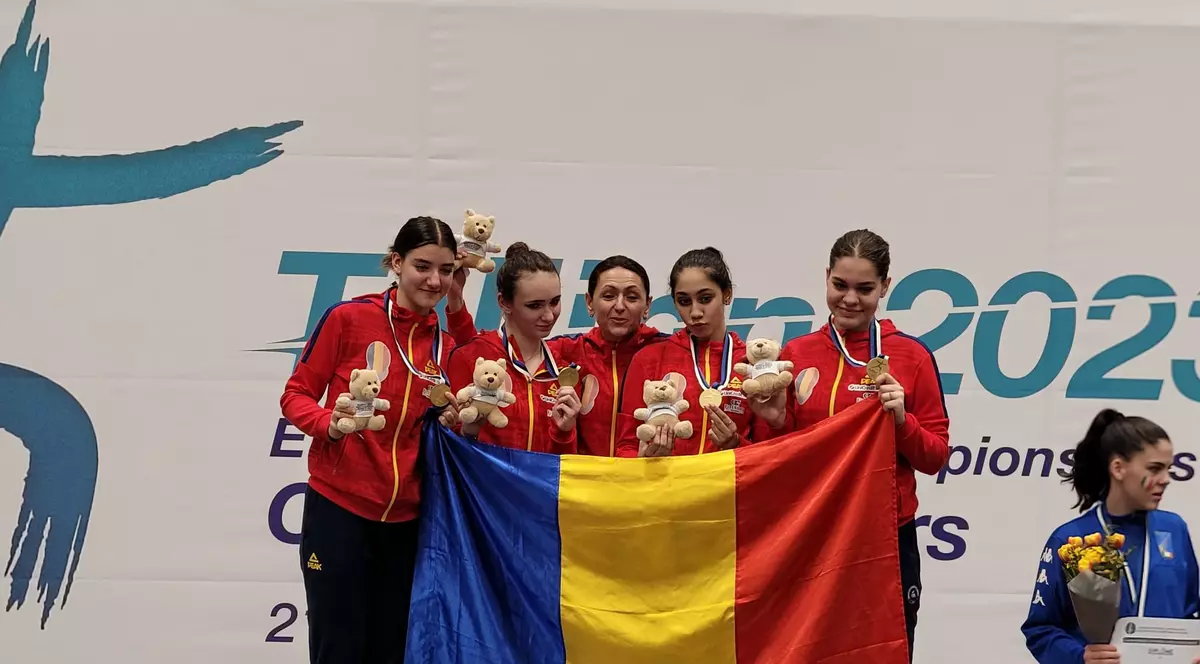 Echipa feminină de sabie a României a cucerit medaliile de aur la Campionatele Europene de scrimă