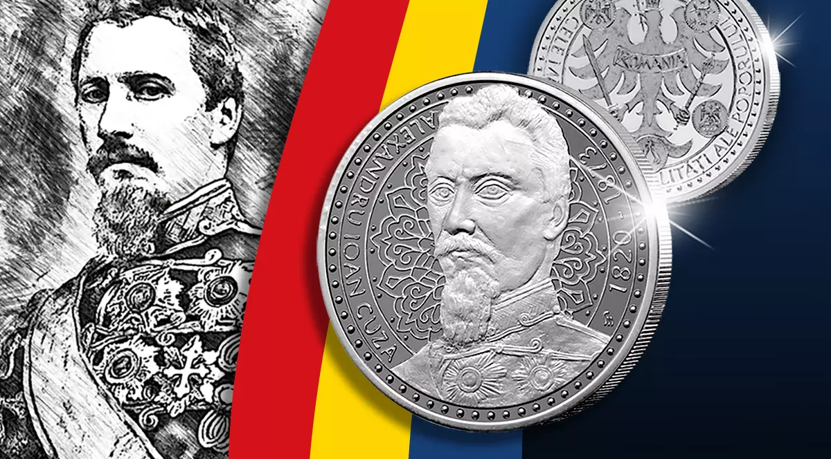 Casa de Monede lansează piesa aniversară cu ocazia comemorării a 150 de ani de la moartea domnitorului Alexandru Ioan Cuza