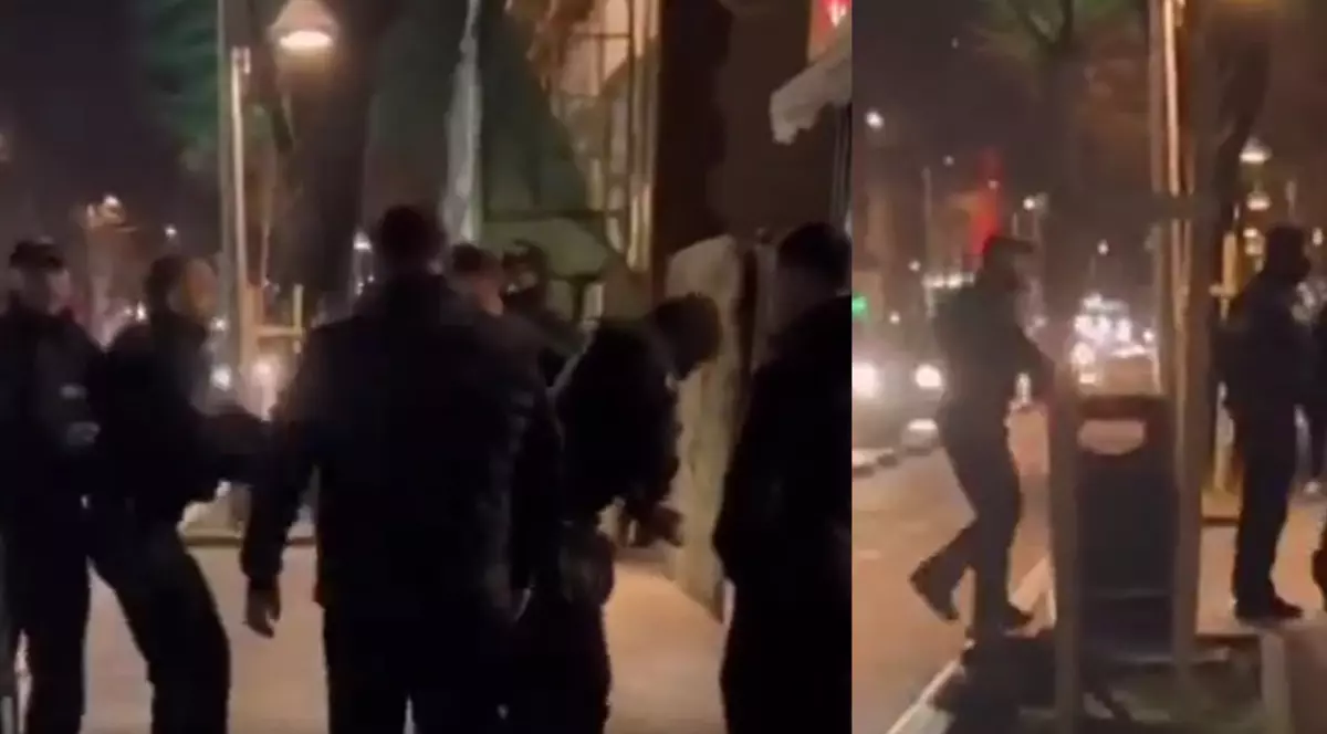 Imagini de la scandalul provocat de bărbatul din Constanța care a ameninţat luptătorii SAS aflaţi în misiune, publicate de polițiști