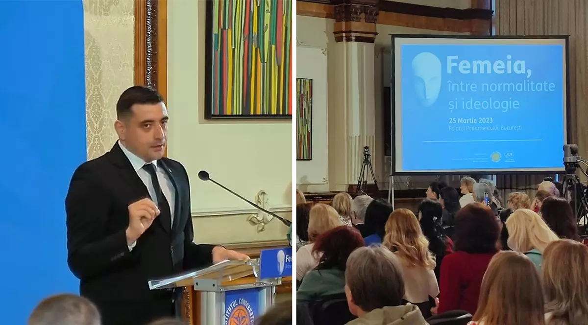 George Simion, către femeile din AUR, la o dezbatere despre feminism: „Schimbați modelul femeii în politică: ușoară, amantă, mahalagioaică”