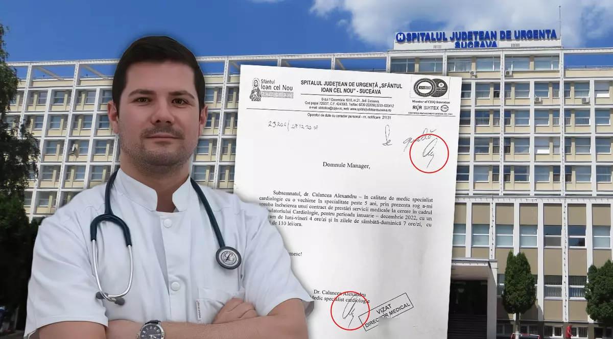 DOCUMENTE. Un manager de spital și-a aprobat singur contractul prin care putea lucra 74 de ore pe săptămână