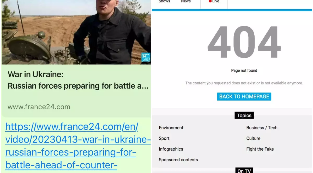 Postul de știri France 24 a publicat un reportaj despre cum se pregătesc soldații ruși de contraofensiva ucraineană, apoi l-a șters: „Un exemplu prost de așa-numit jurnalism neutru”