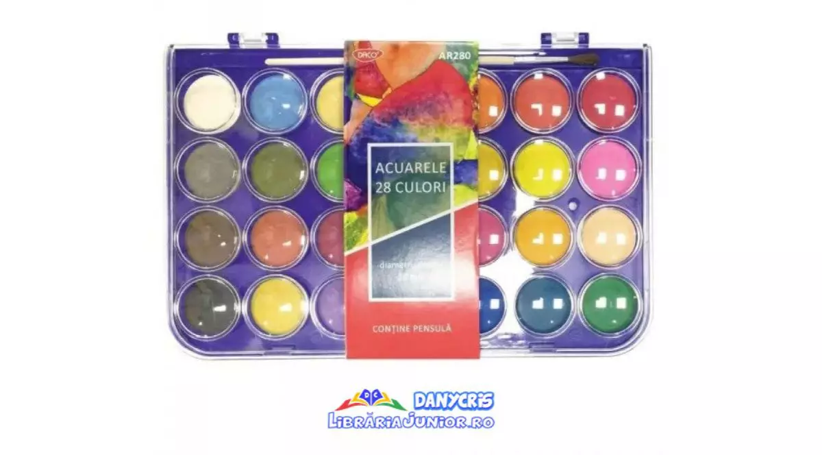 Acuarele pentru pictură, le descoperi în gama de produse a Librăriei Junior 