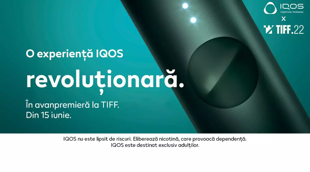 Evoluție, inovație, momente împreună – IQOS promite o experiență revoluționară la TIFF
