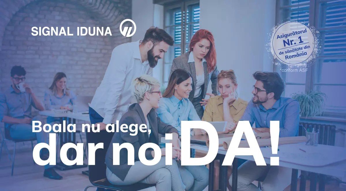 Alege să îți protejezi echipa indiferent de situație. Cu asigurarea de sănătate SIGNAL IDUNA, scapi de stres în caz de spitalizare și intervenții chirurgicale
