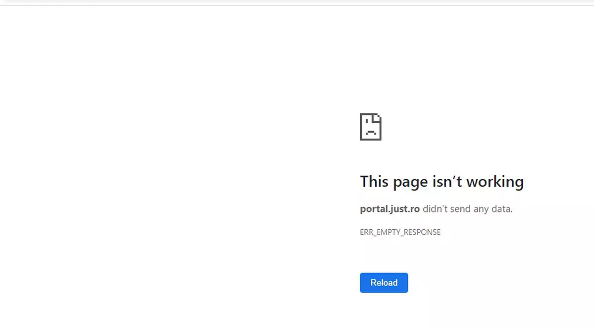 Portalul unde sunt anunțate toate deciziile instanțelor, căzut marți din cauza „unor pene de curent”