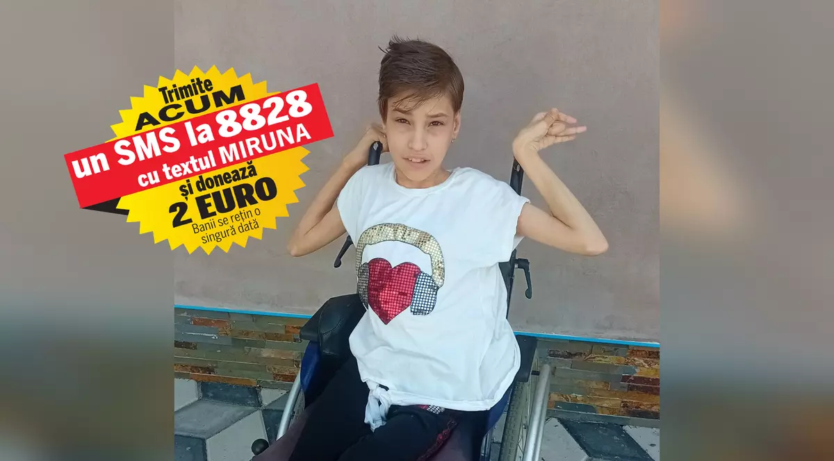 Pentru a lupta cu bolile care îi pun viața în pericol, Miruna are nevoie de 10.000 de lei pe lună. Fata este dependentă de tratamente și proceduri care îi alină suferința